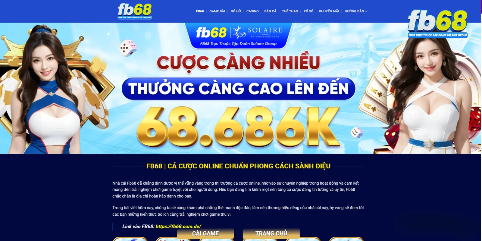 Điều kiện đăng ký tài khoản FB68 Điều kiện đăng ký tài khoản FB68