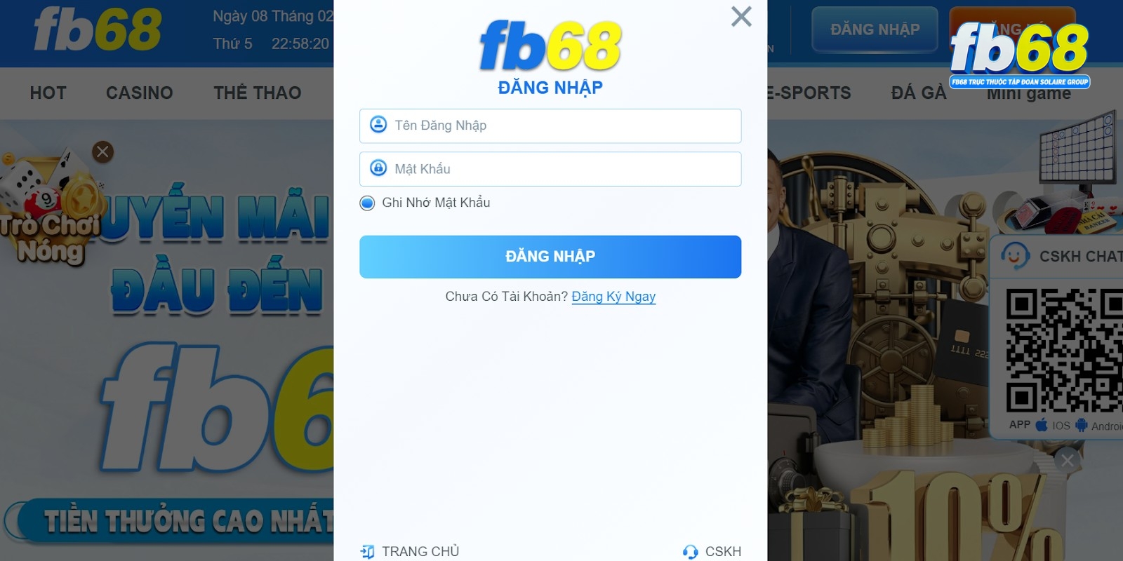 FB68 | Trang Chủ Nhà Cái FB68 Chính Thức | Đăng Ký +68K 32 Hướng dẫn đăng nhập FB68 trên website
